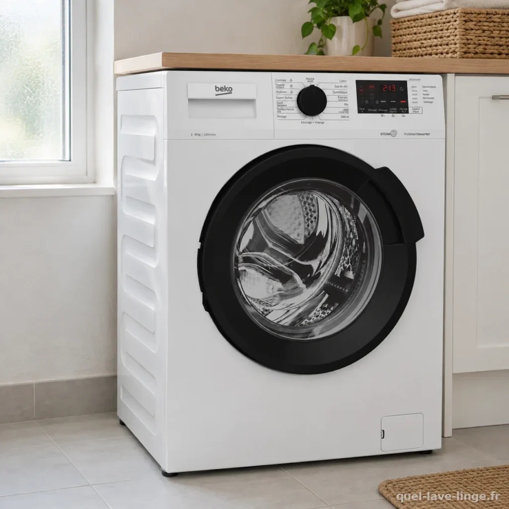 Beko WTE10222XW, 3/4 angle