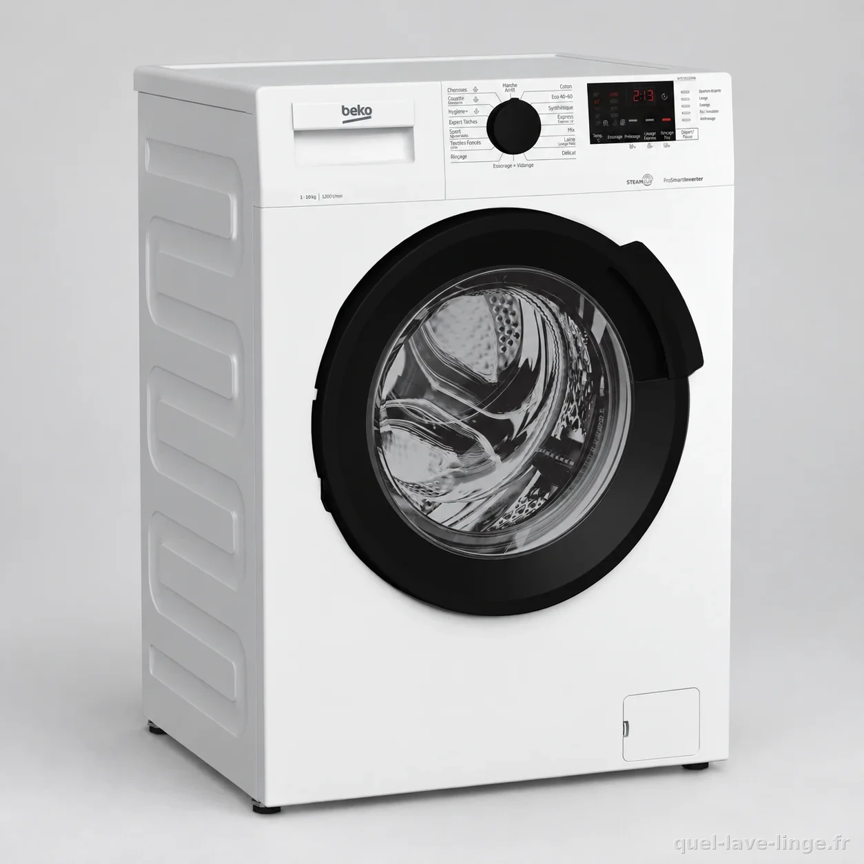 Beko WTE10222XW, packshot studio