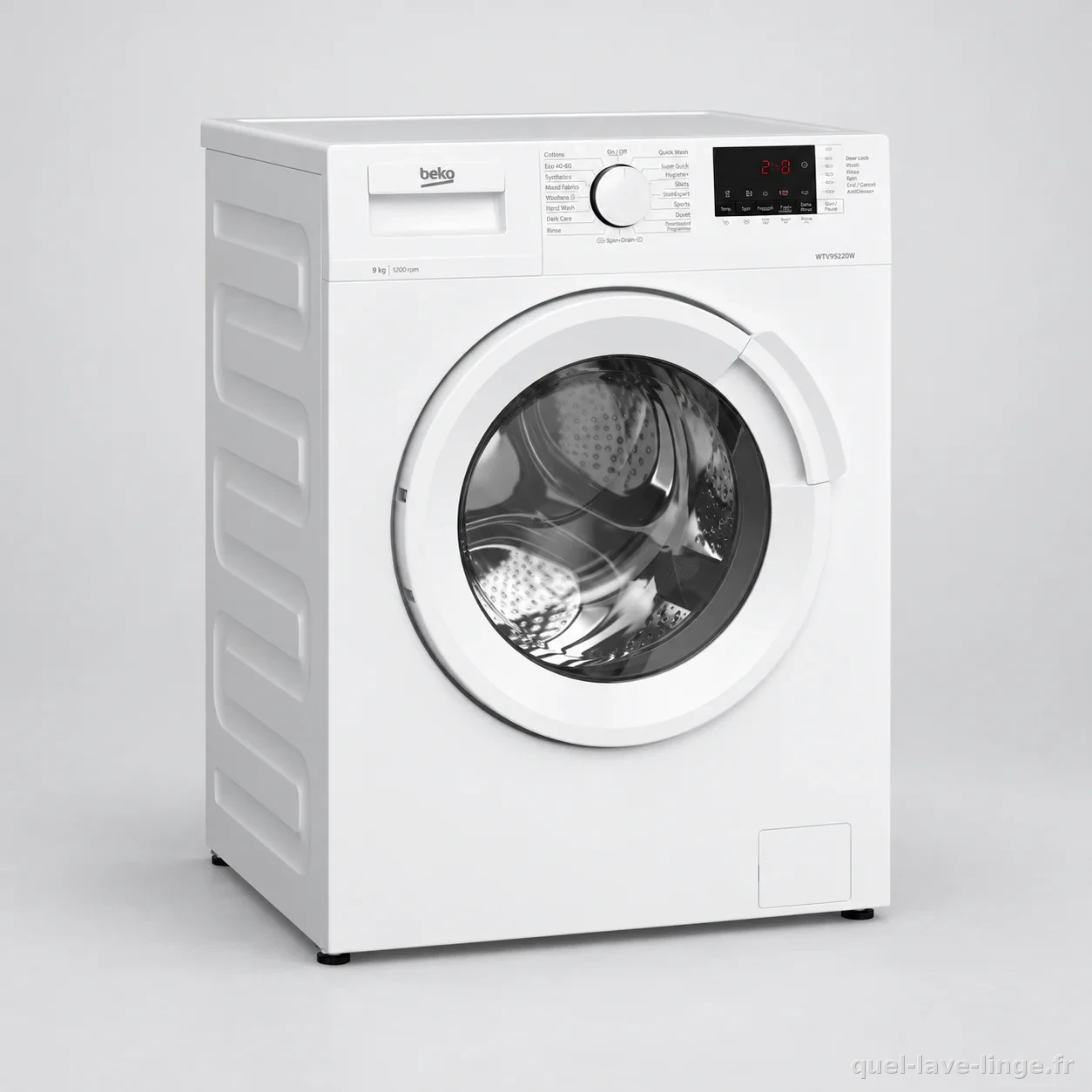 Beko WTV95220W, packshot studio